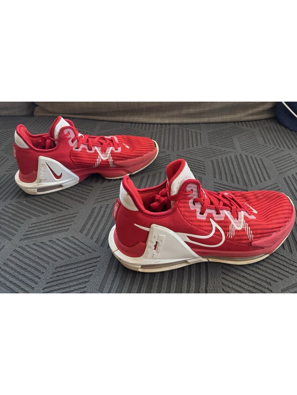 NIKE LEBRON WITNESS VI 6 TB UNIVERSITY RED-WHITE SZ 11—— [DO9843-600]